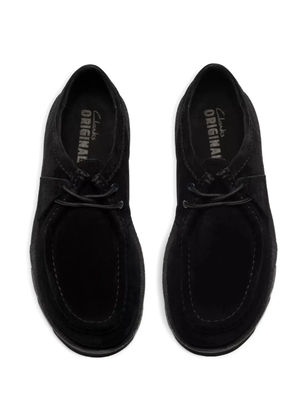Clarks Originals Meare Walla suède veterlaarzen Zwart