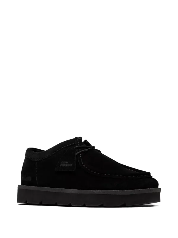 Clarks Originals Meare Walla lace-up Suede Boots | Black | FARFETCH IN