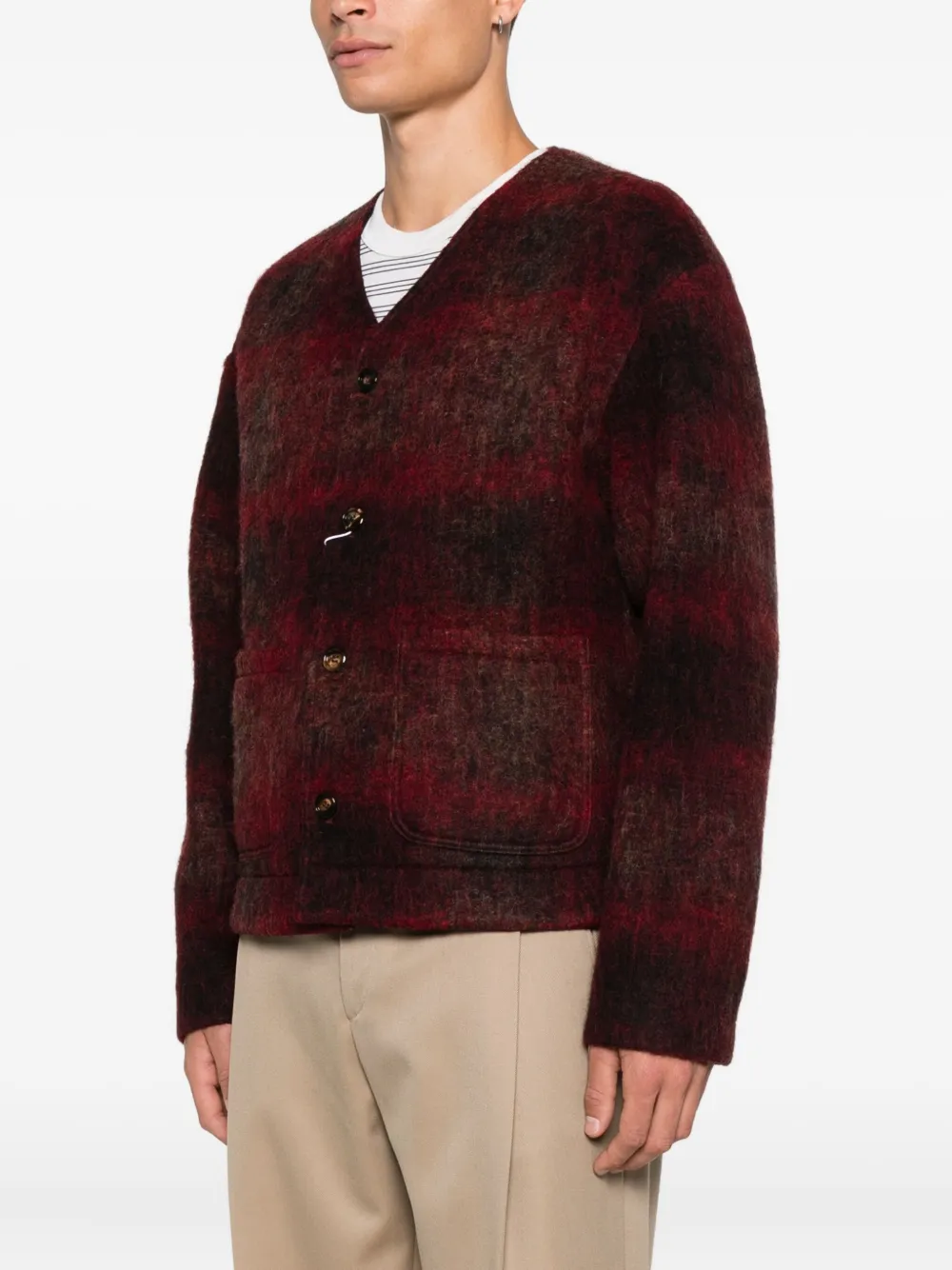 Tonywack Italian Fabric Blazer In Red