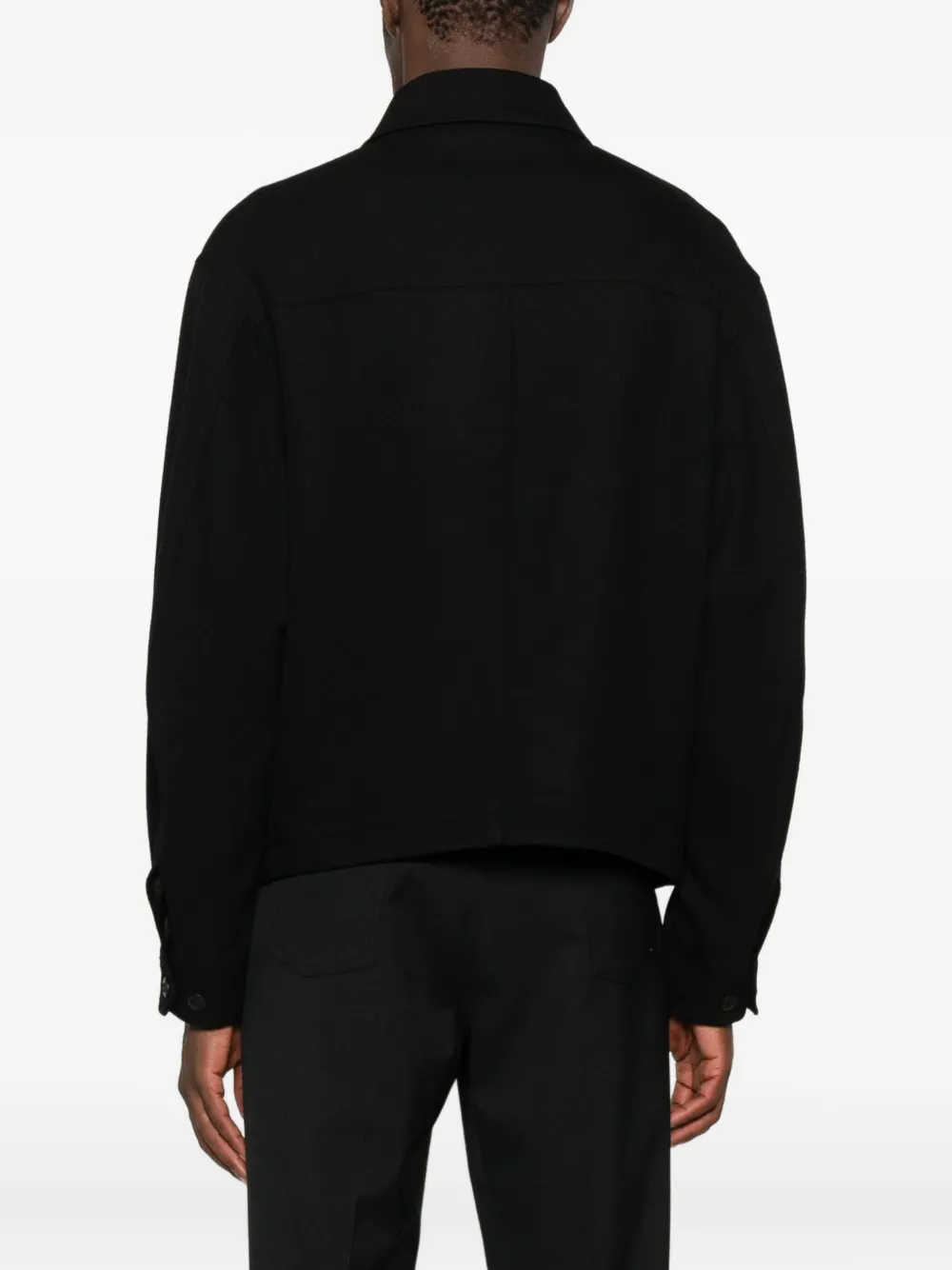 排扣衬衫式夹克