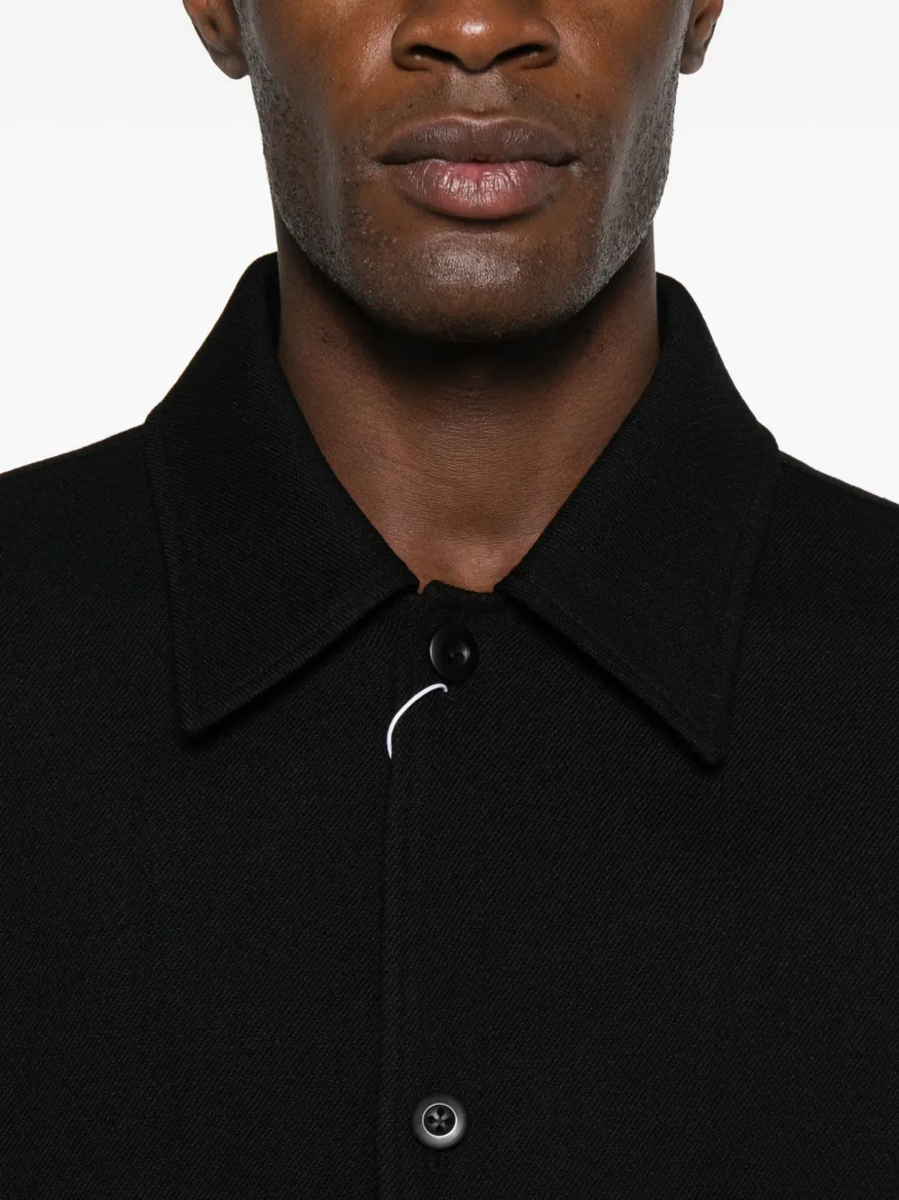 排扣衬衫式夹克