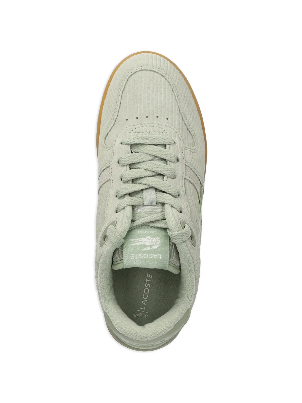 Lacoste T-Clip ribfluwelen sneakers met plateauzool Groen