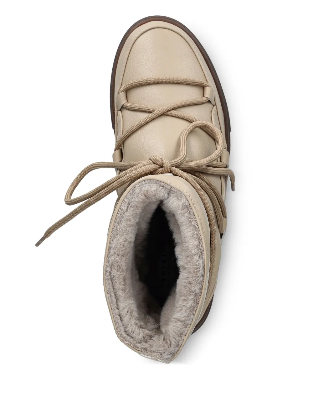 Inuikii Laarzen met geborduurd logo Beige