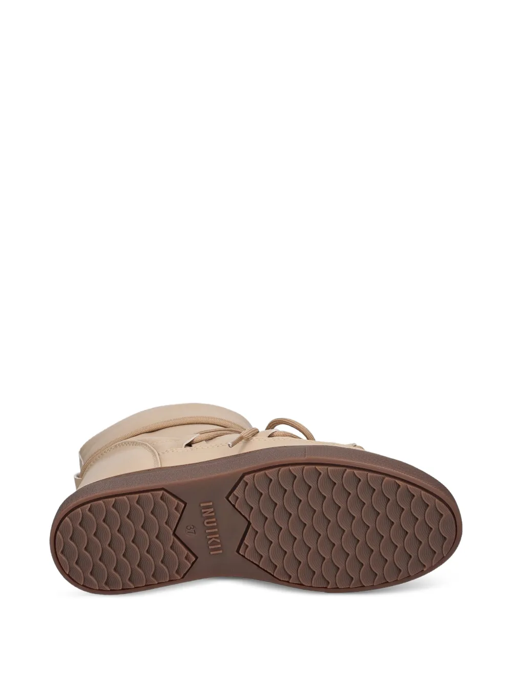 Inuikii Laarzen met geborduurd logo Beige
