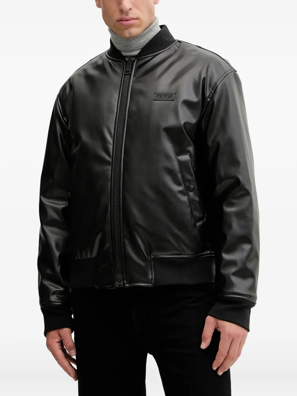 Versace Jeans Couture logo-detail jacket - Black