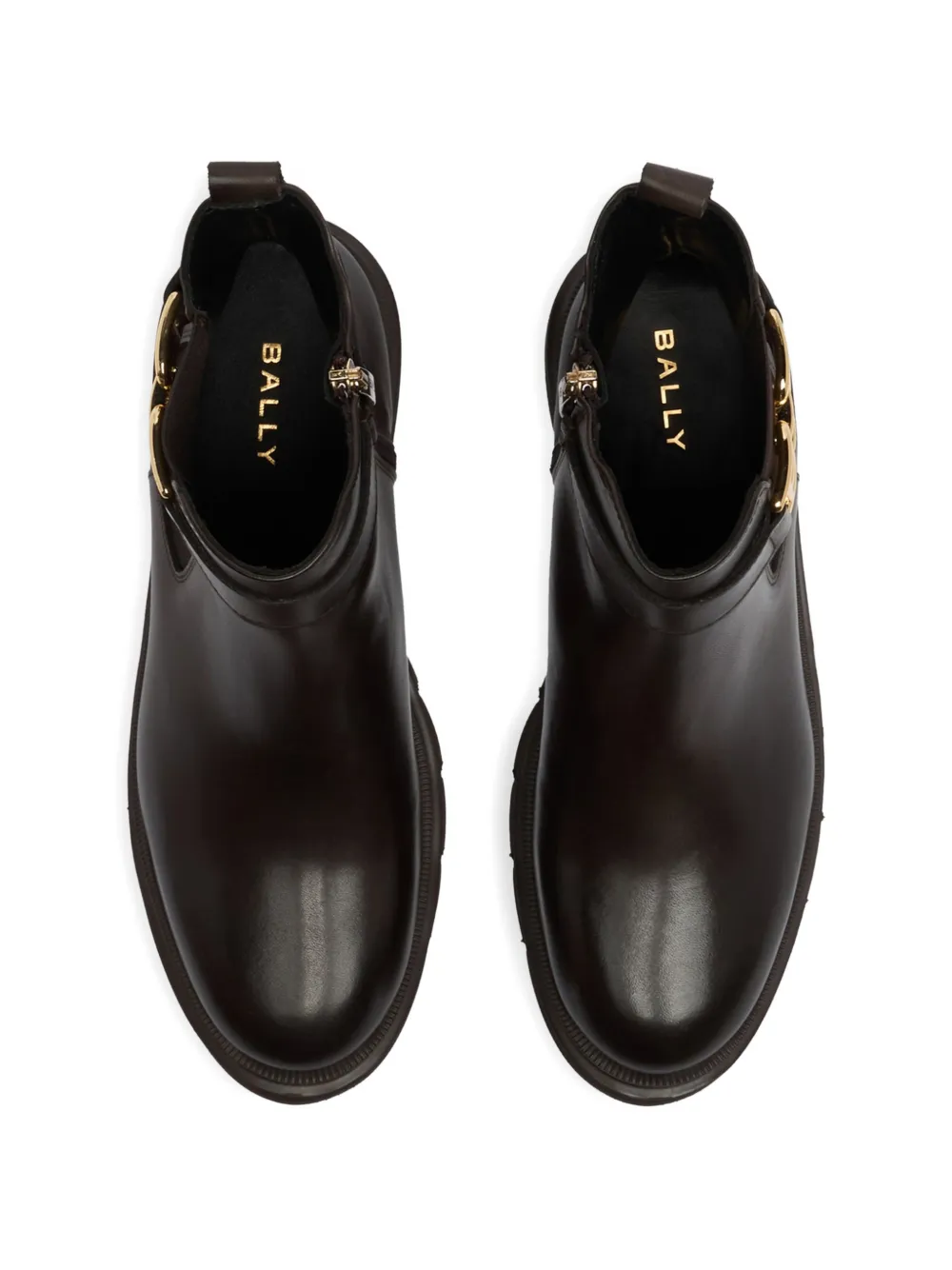 Bally B-Chain leren Chelsea laarzen Bruin