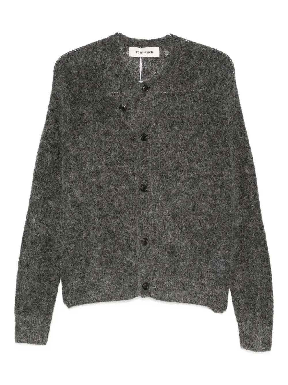 TONYWACK brushed-effect cardigan | Grey | Image 1