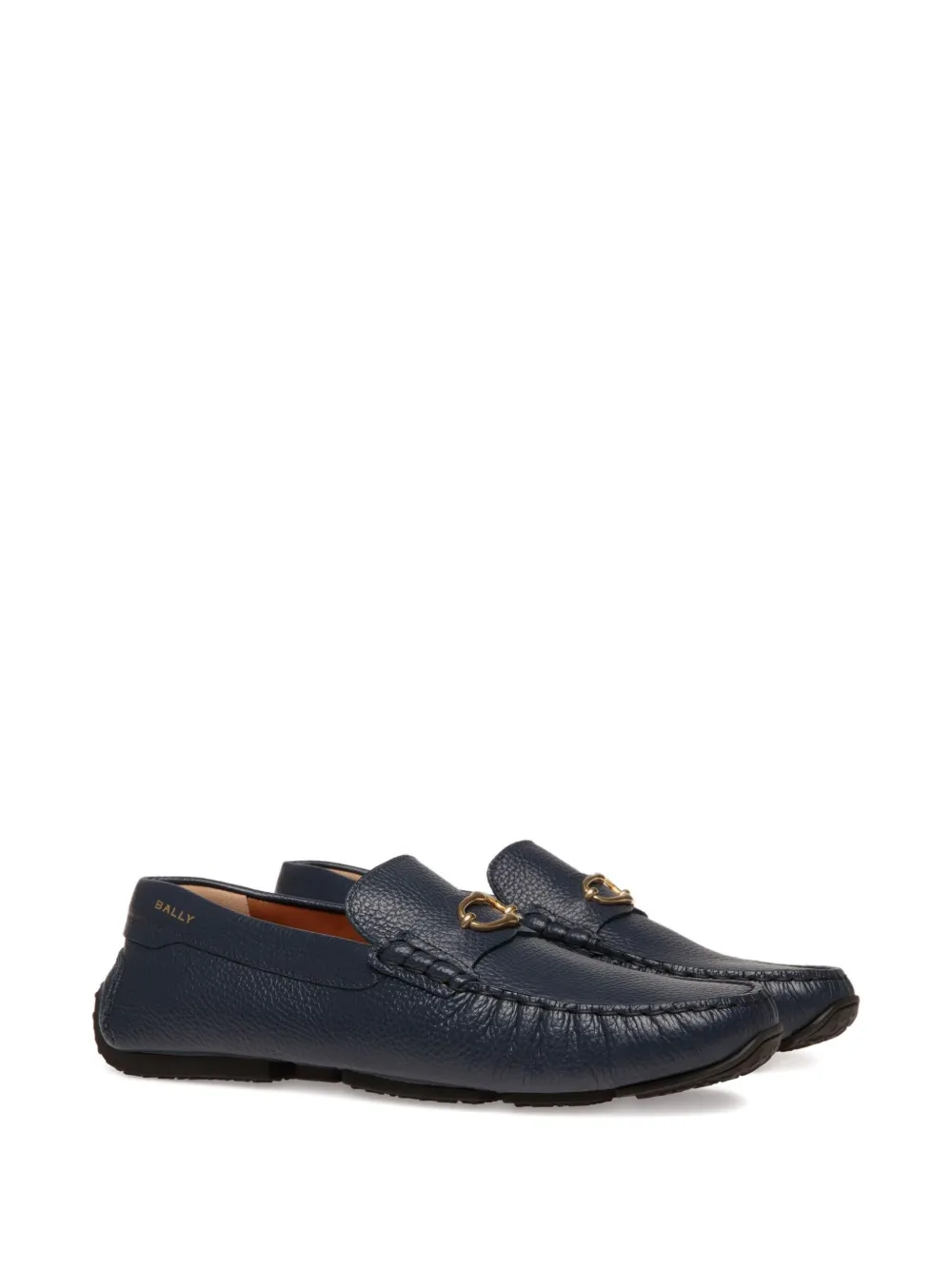 Bally Leren loafers Blauw