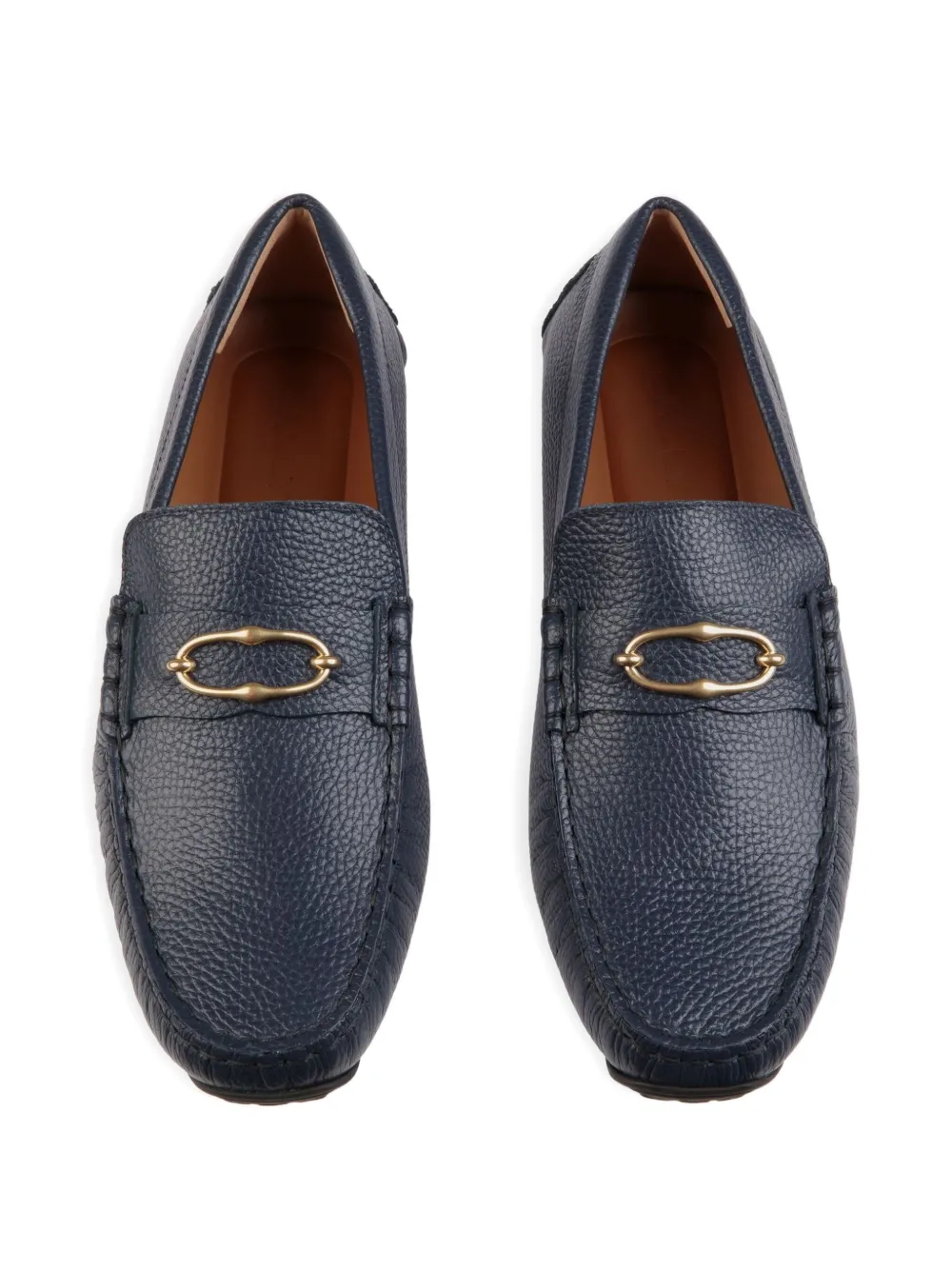 Bally Leren loafers Blauw