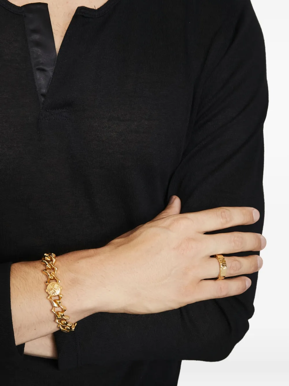 Emanuele Bicocchi pulsera Sharp con cadena y logo | Hombre | Image 2