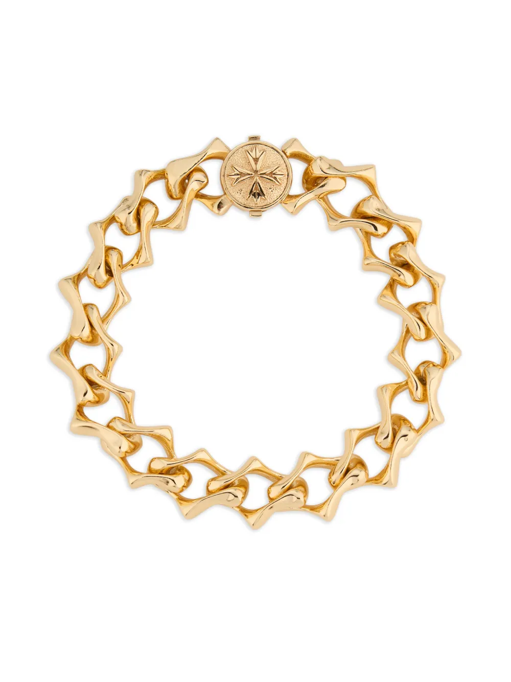 Emanuele Bicocchi pulsera Sharp con cadena y logo | dorado | Image 1