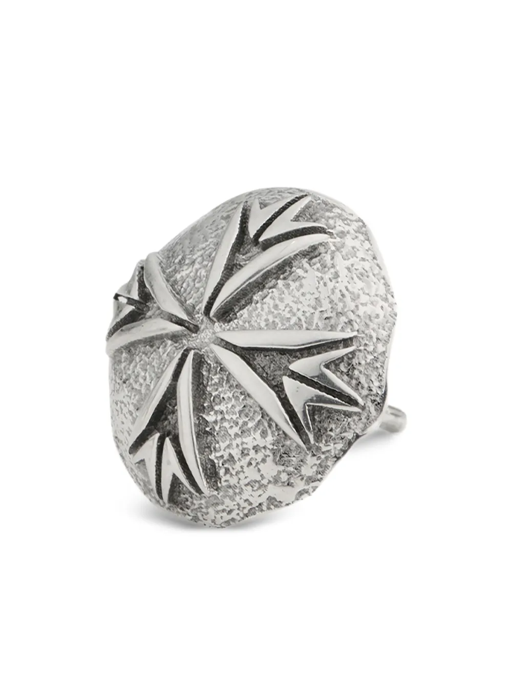  Emanuele Bicocchi Logo Scudo Earring - Silver 