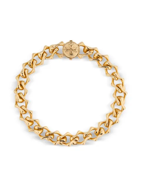 Emanuele Bicocchi polished-chain logo-detail bracelet