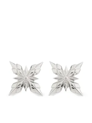 emanuele bicocchi 片耳用ピアスsilver925 Emanuele Bicocchi クリスタル フープピアス | シルバートーン