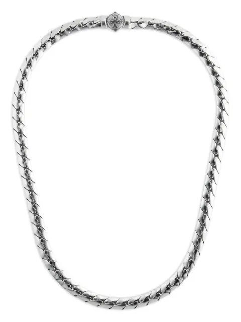 Emanuele Bicocchi collier Herringbone en chaîne à logo