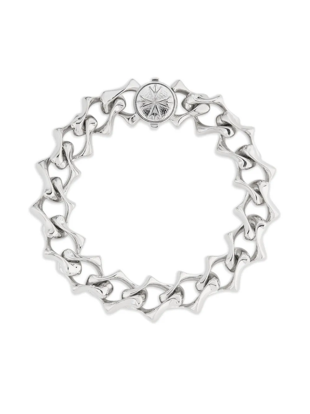 Emanuele Bicocchi Sharp chain logo bracelet | Silver | Image 1