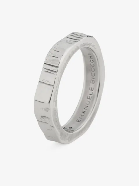 Emanuele Bicocchi small hammered band ring