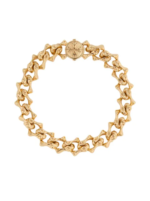 Emanuele Bicocchi Sharp chain logo bracelet
