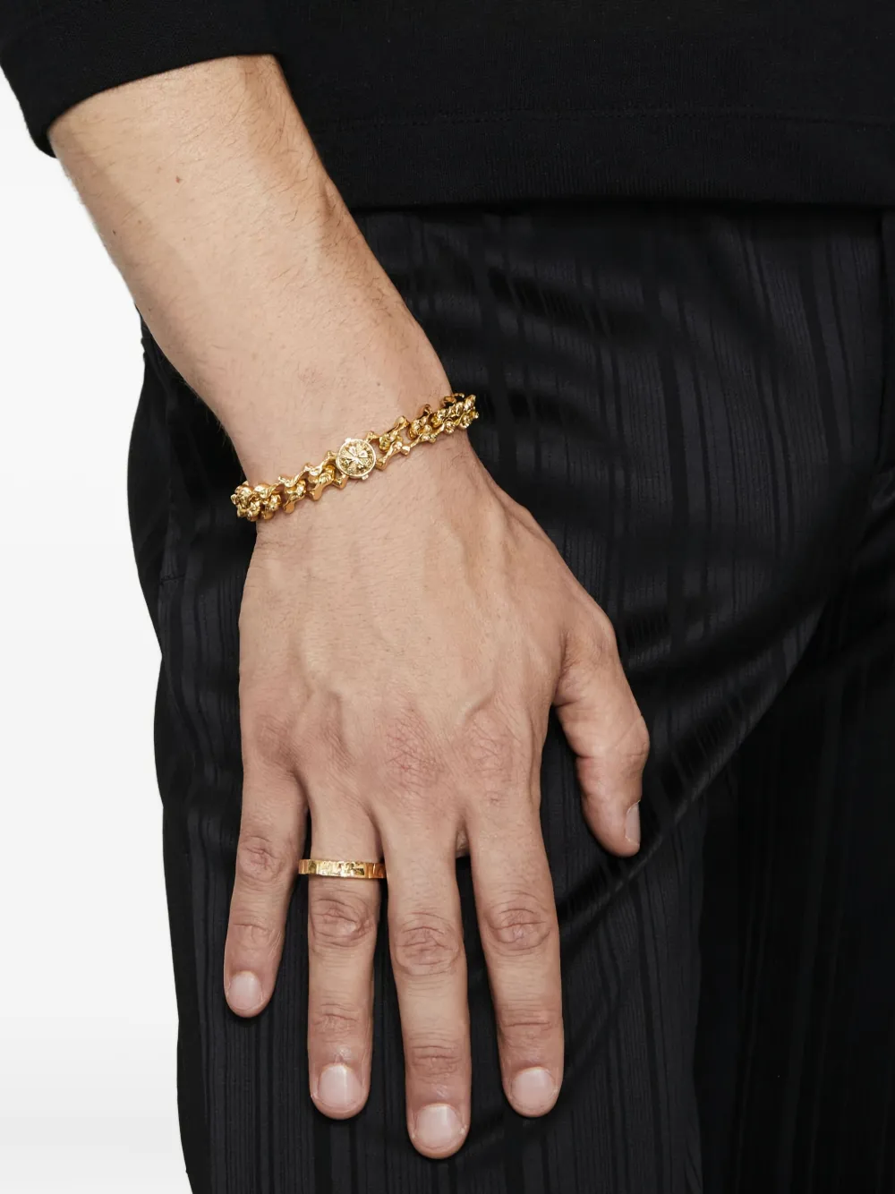 Emanuele Bicocchi Sharp chain logo bracelet | Men | Image 2