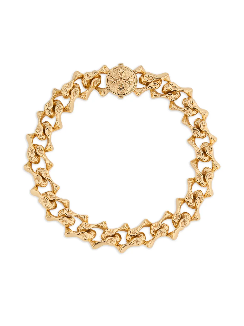 Emanuele Bicocchi Sharp chain logo bracelet | Gold | Image 1