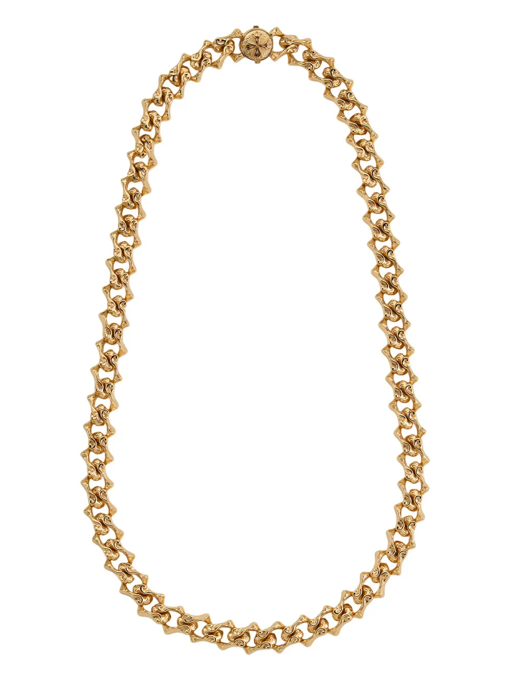 Emanuele Bicocchi Sharp Logo Chain Necklace In Gold