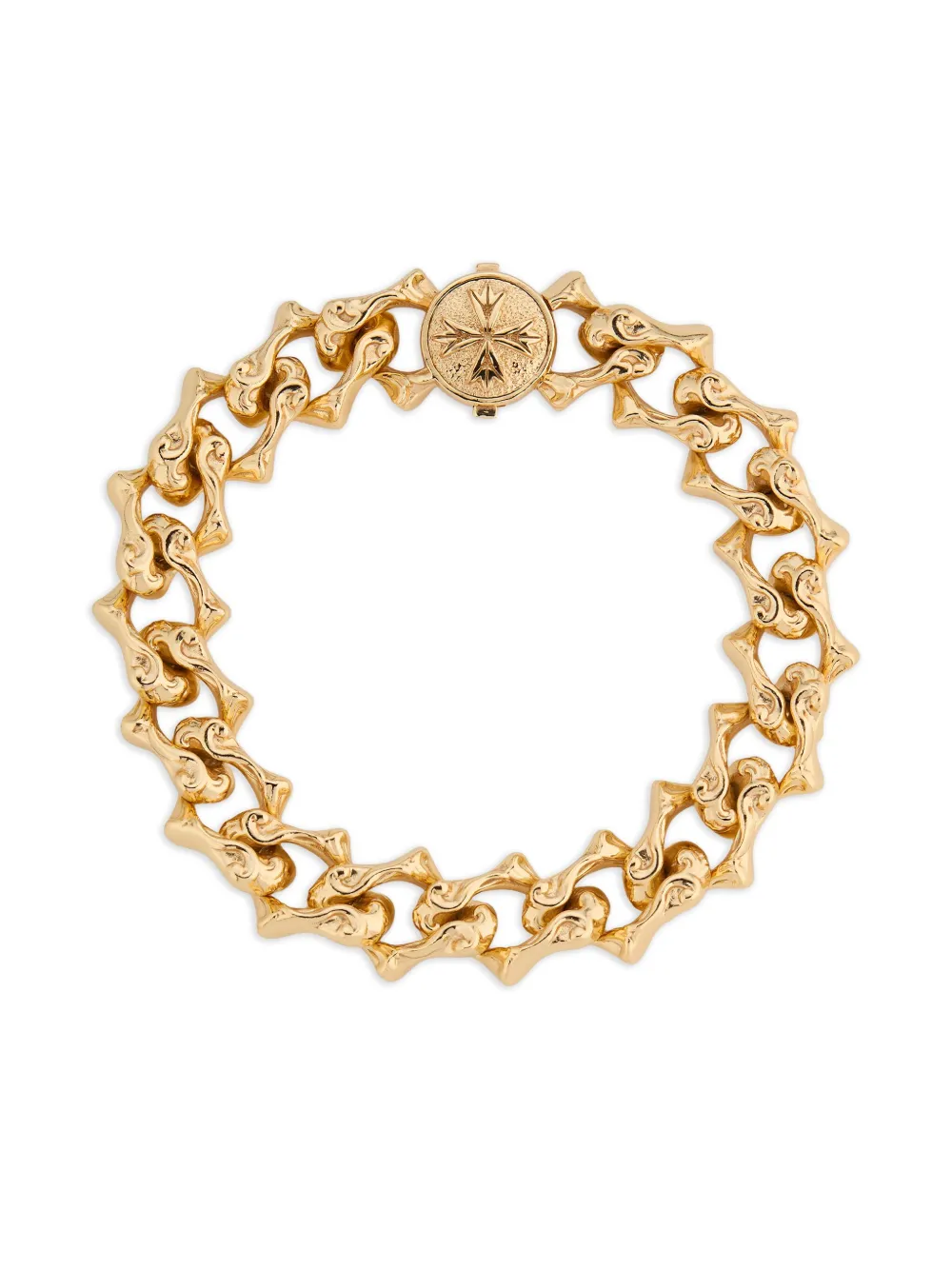 Emanuele Bicocchi Sharp chain logo bracelet | Gold | Image 1