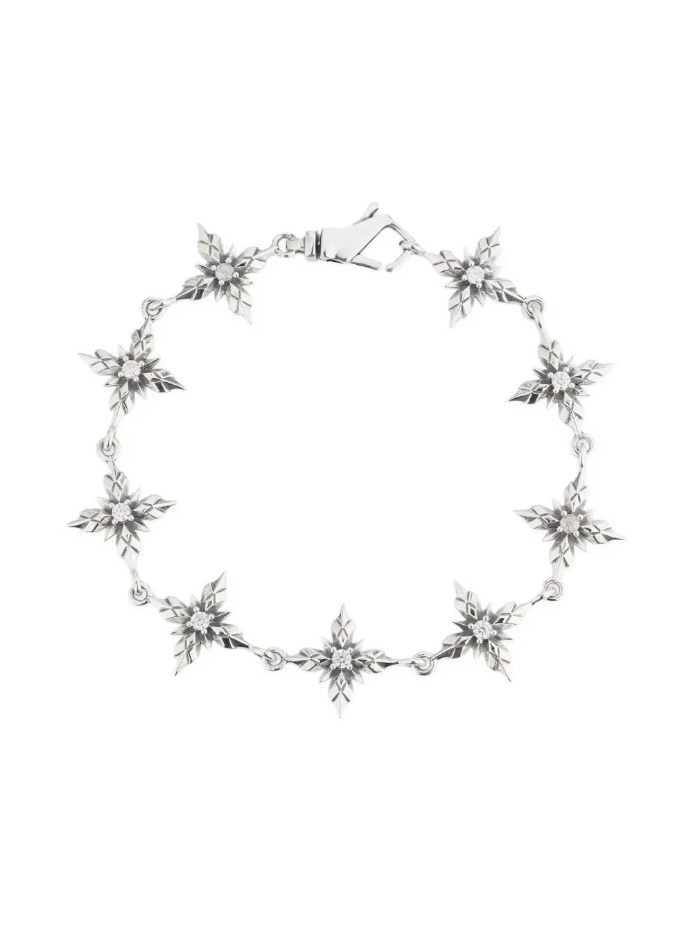 Emanuele Bicocchi Stella Ventis Embellished Bracelet In Silver