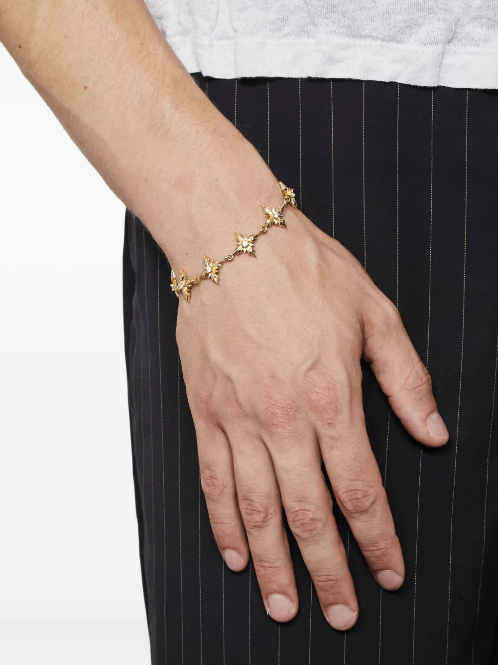 Emanuele Bicocchi Stella Ventis Embellished Bracelet In Gold