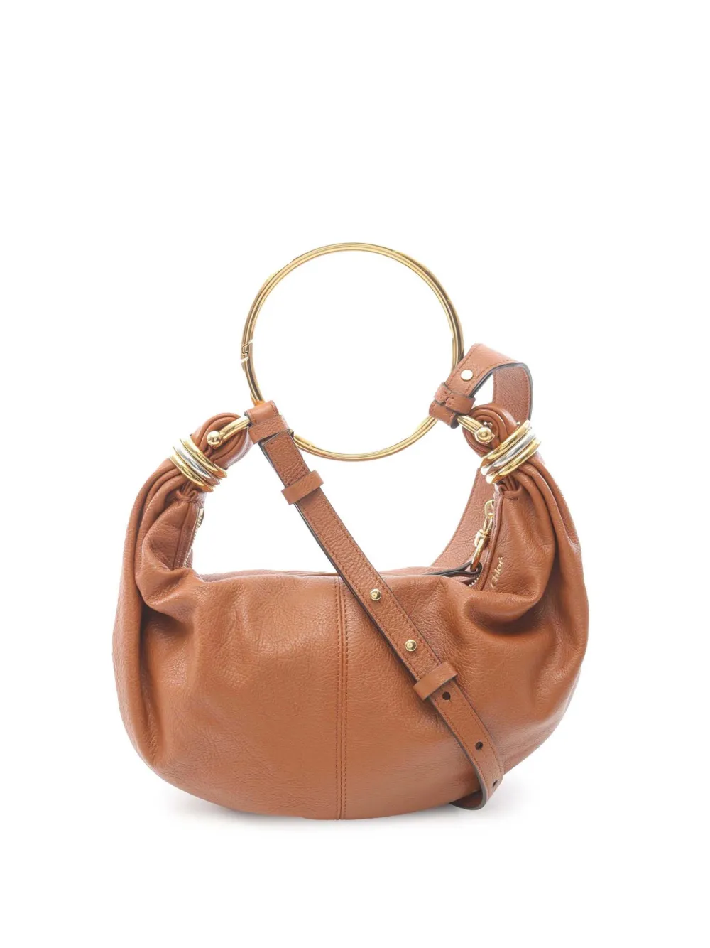 Chloé Pre-Owned Borsa passepartout piccola in pelle con manico ad anello 2000-2025 | marrone | Image 1