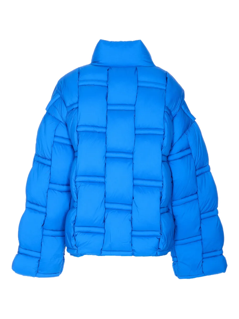 Raxxy High-neck Padded Jacket In Blue