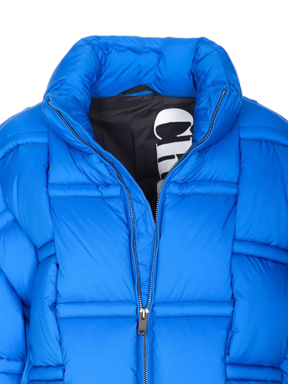 Raxxy High-neck Padded Jacket In Blue