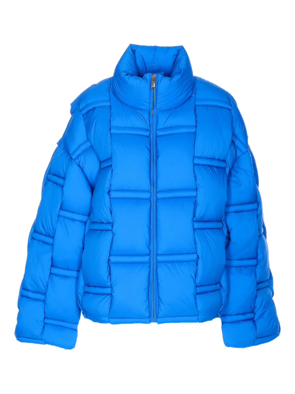 Raxxy High-neck Padded Jacket In Blue