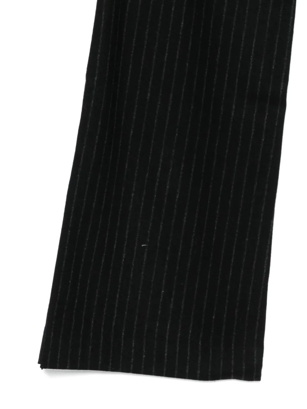 Tonywack Pinstripe-pattern Trousers In Black