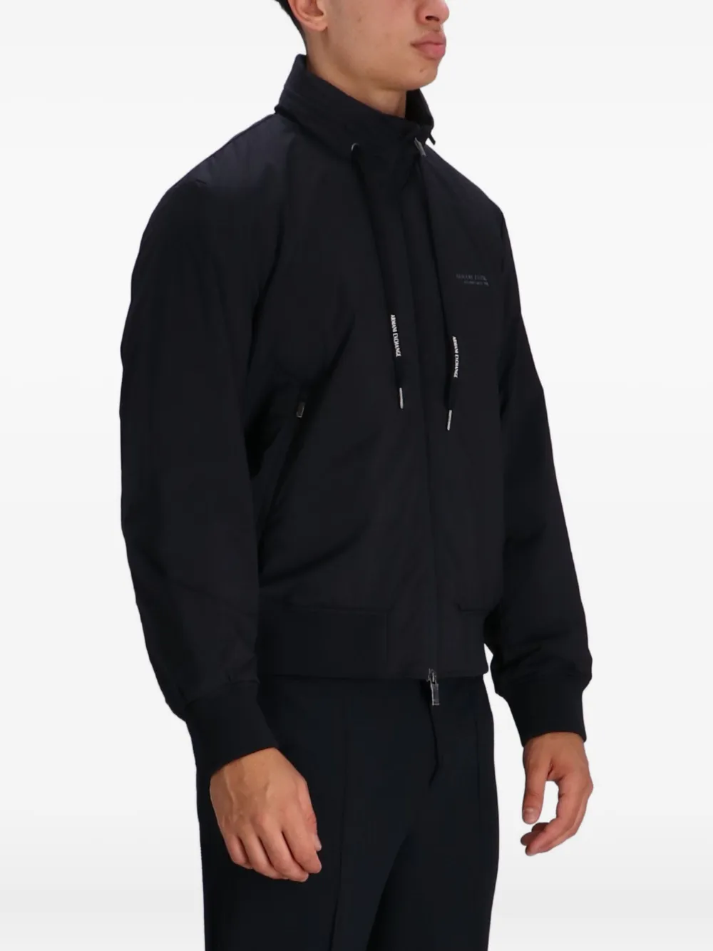 Armani Exchange Jack met hoge hals Zwart