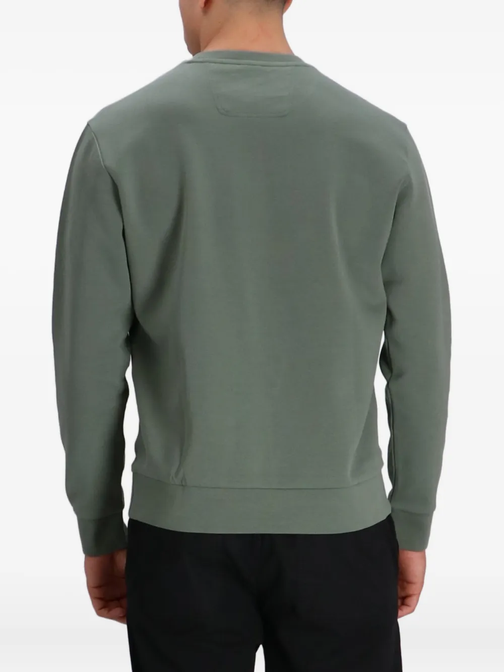 BOSS Sweater met logoprint Groen