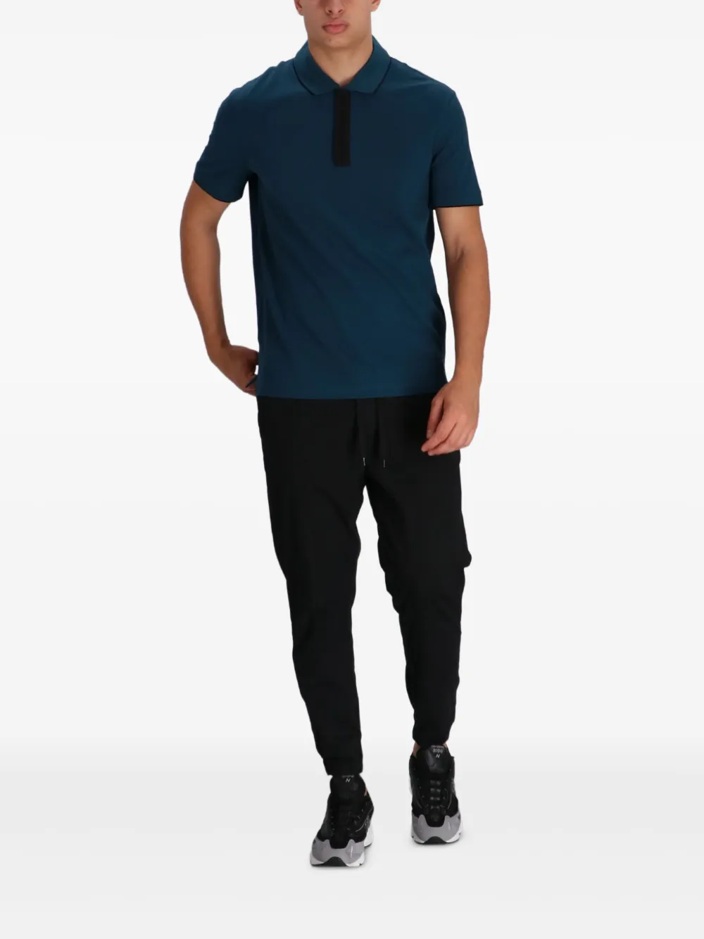 Armani Exchange Poloshirt met knopenlijst - Blauw