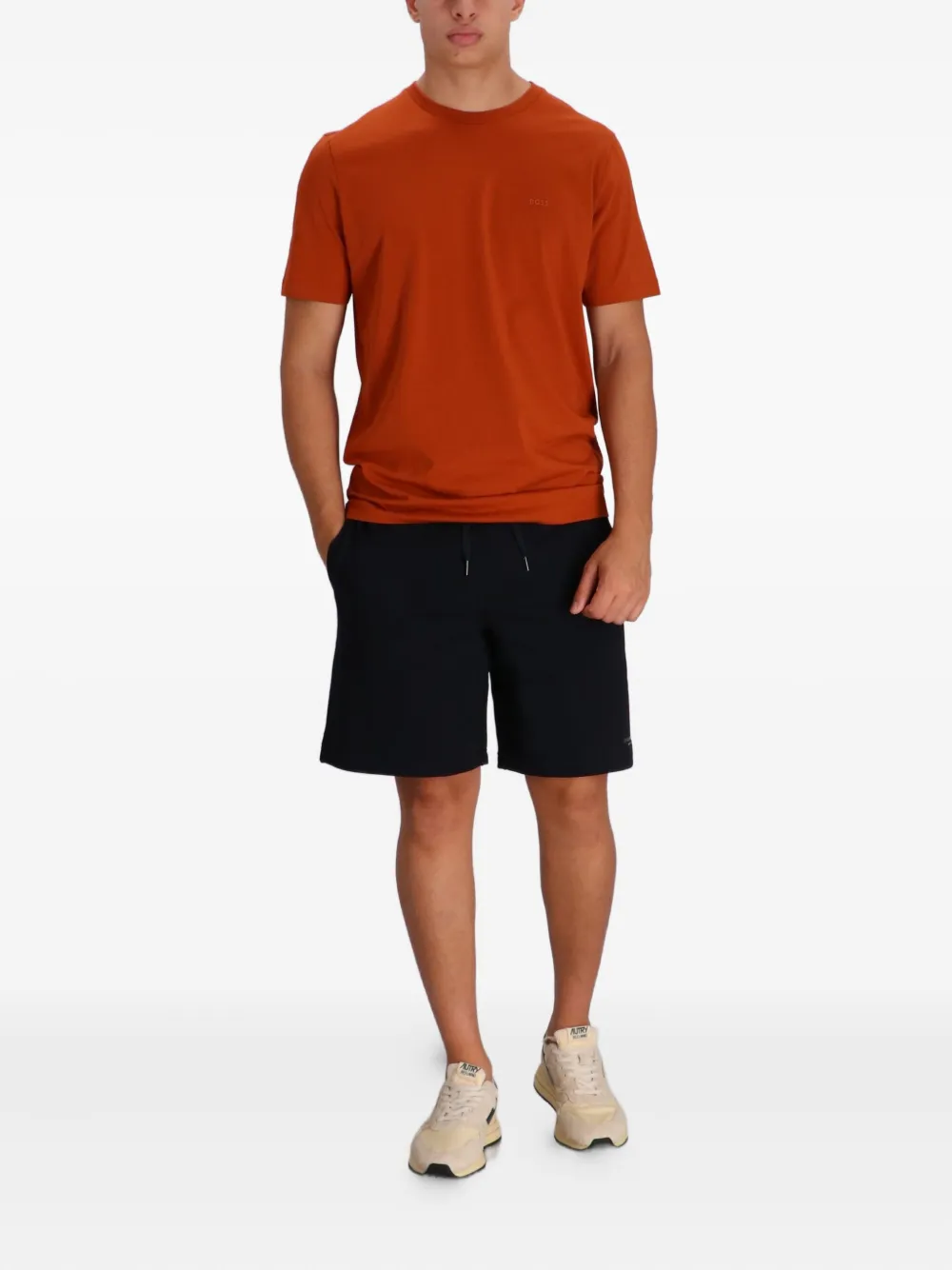 BOSS T-shirt met logo - Oranje