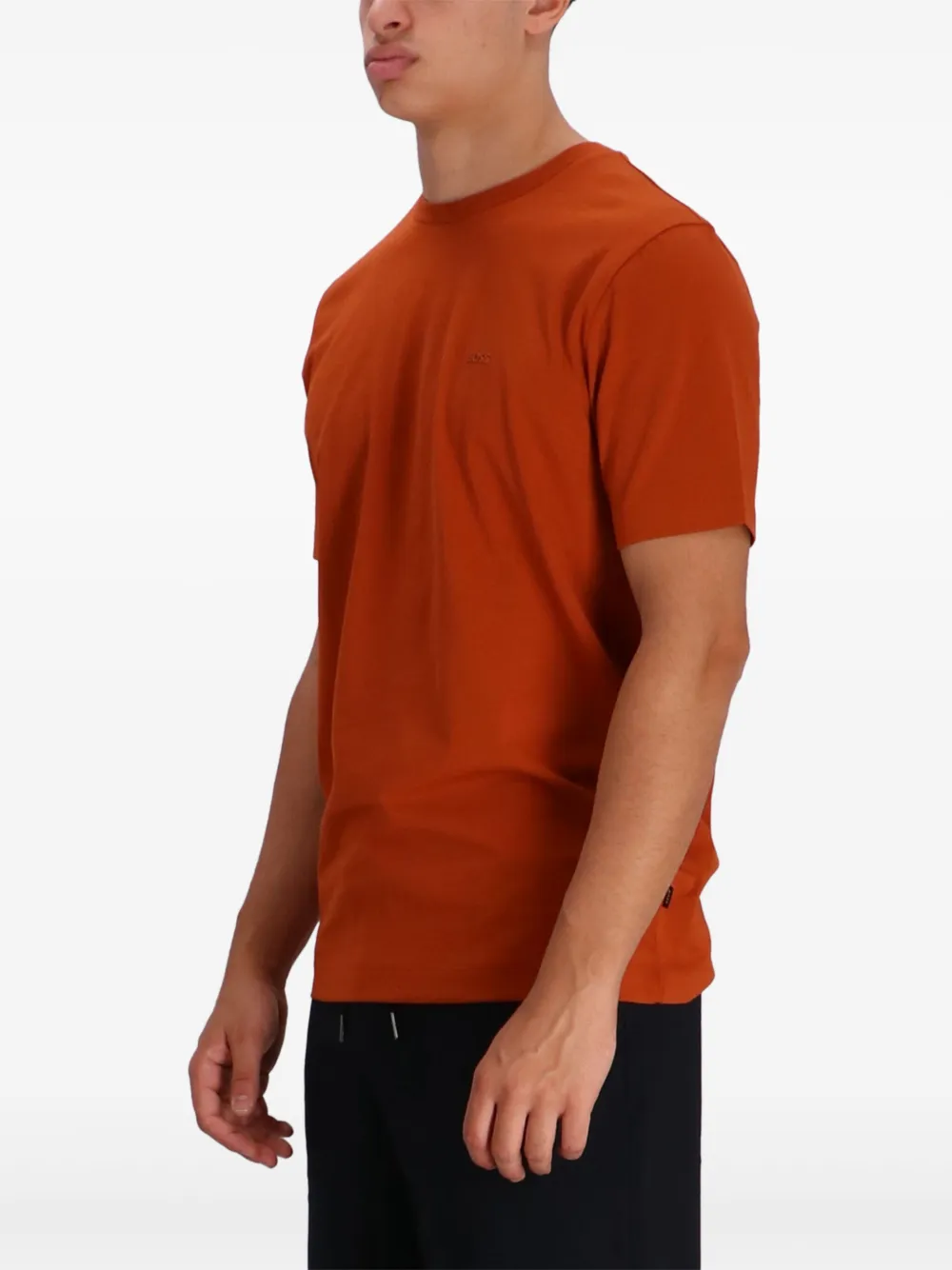BOSS T-shirt met logo Oranje