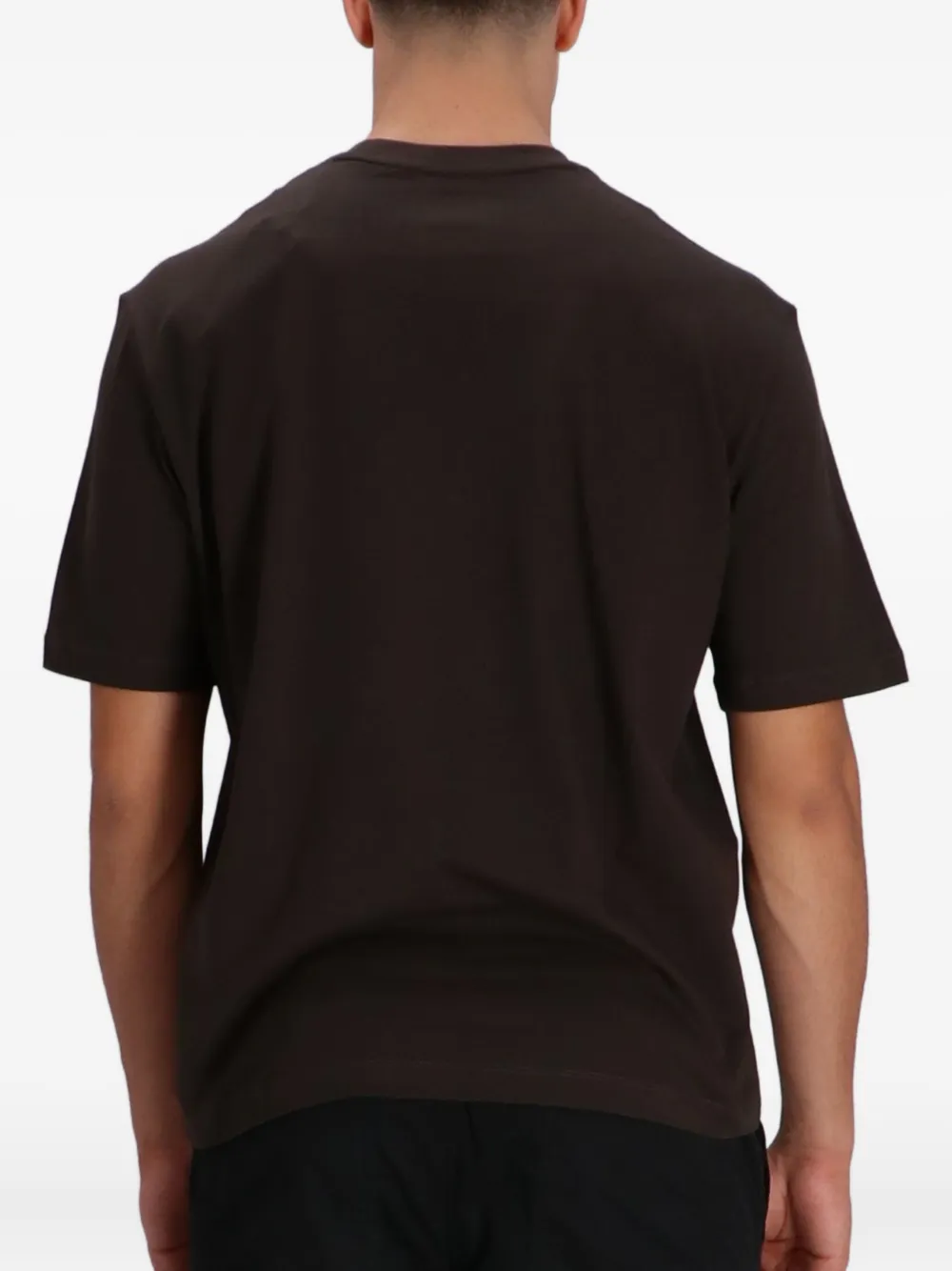 Armani Exchange T-shirt met grafische print Bruin