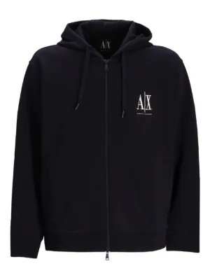 Armani Exchange zip-up Hoodie | Black | FARFETCH