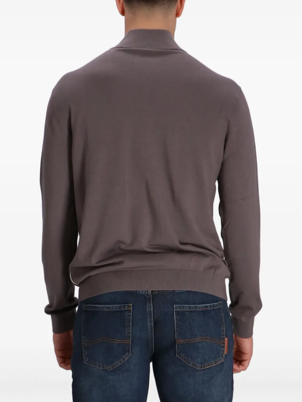 Armani Exchange Vest met rits Bruin