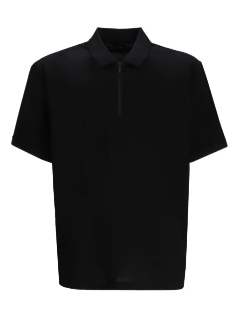 Armani Exchange playera tipo polo con medio cierre