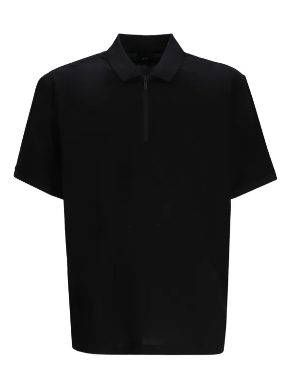 Armani Exchange ハーフジップ ポロシャツ | ブラック | FARFETCH JP