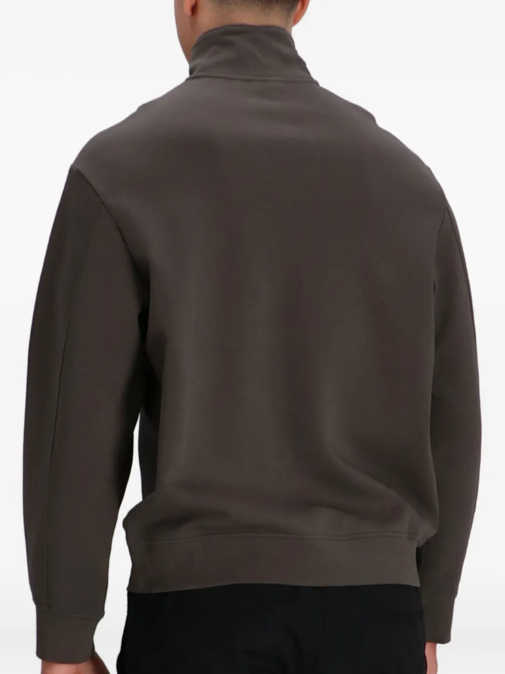 Armani Exchange Sweater met rits Grijs