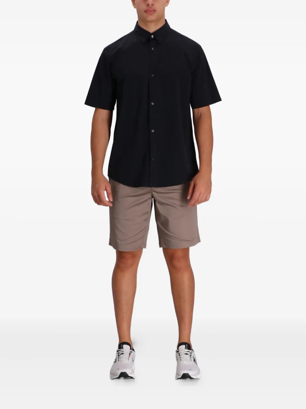 Armani Exchange Overhemd met korte mouwen - Zwart