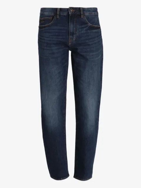 Armani Exchange logo-patch jeans