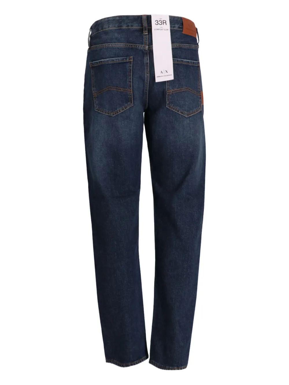 Armani Exchange Jeans met logopatch Blauw