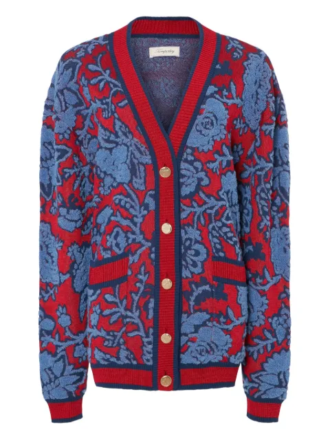 Temperley London Francis floral-pattern knit cardigan