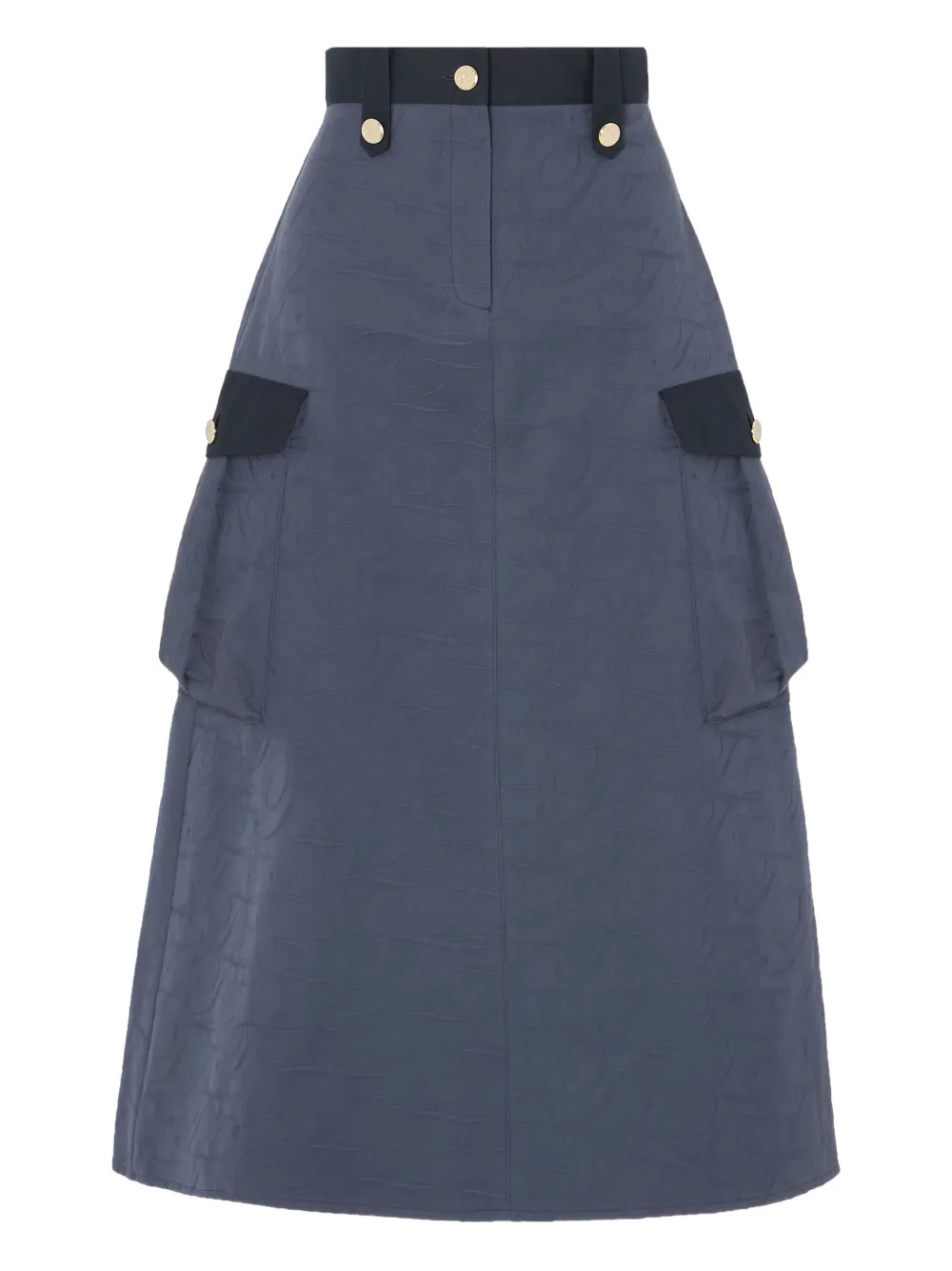 Temperley London Victory マキシスカート - ブルー