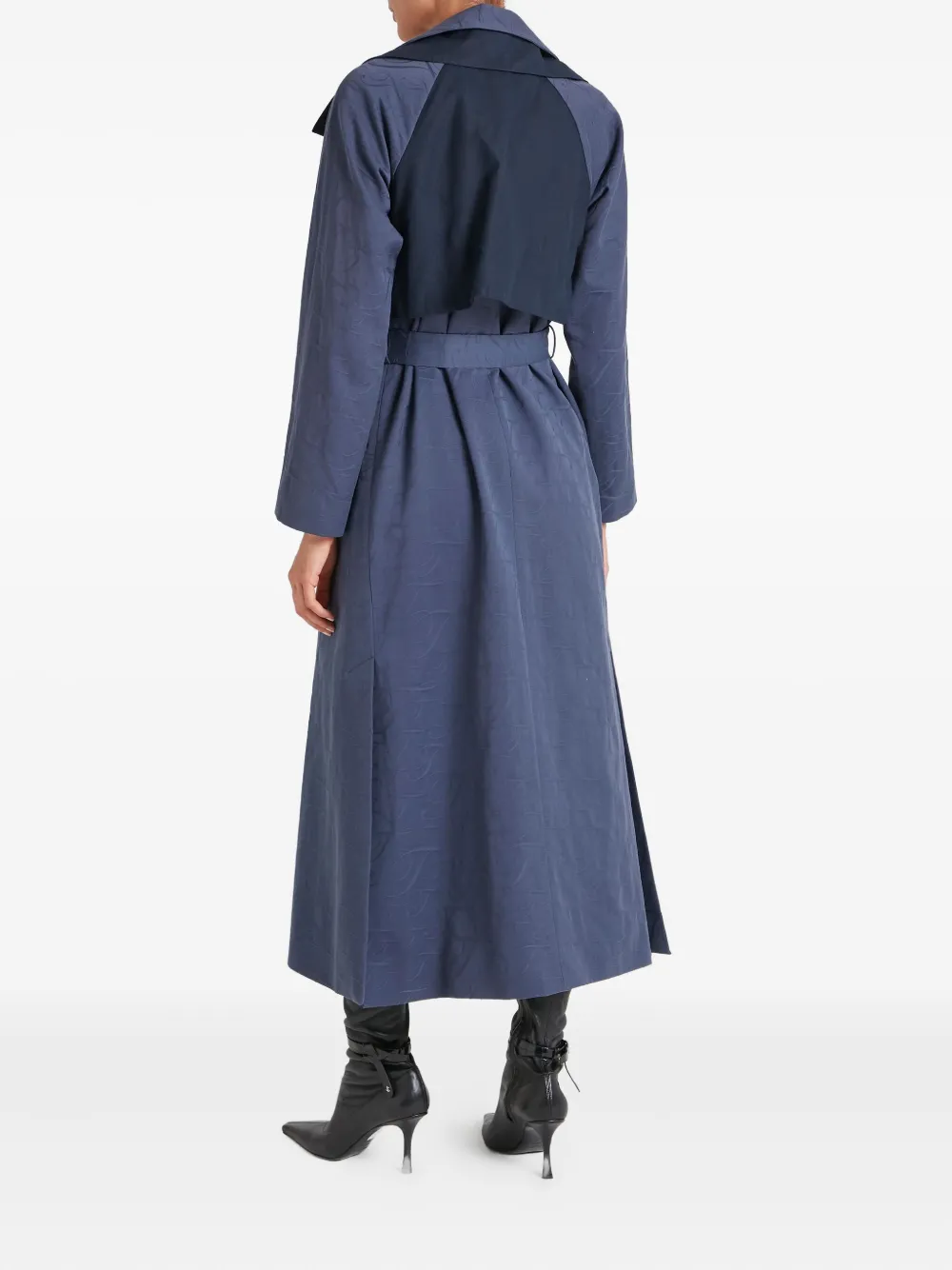 Temperley London Doppelreihiger Victory Trenchcoat In Blue